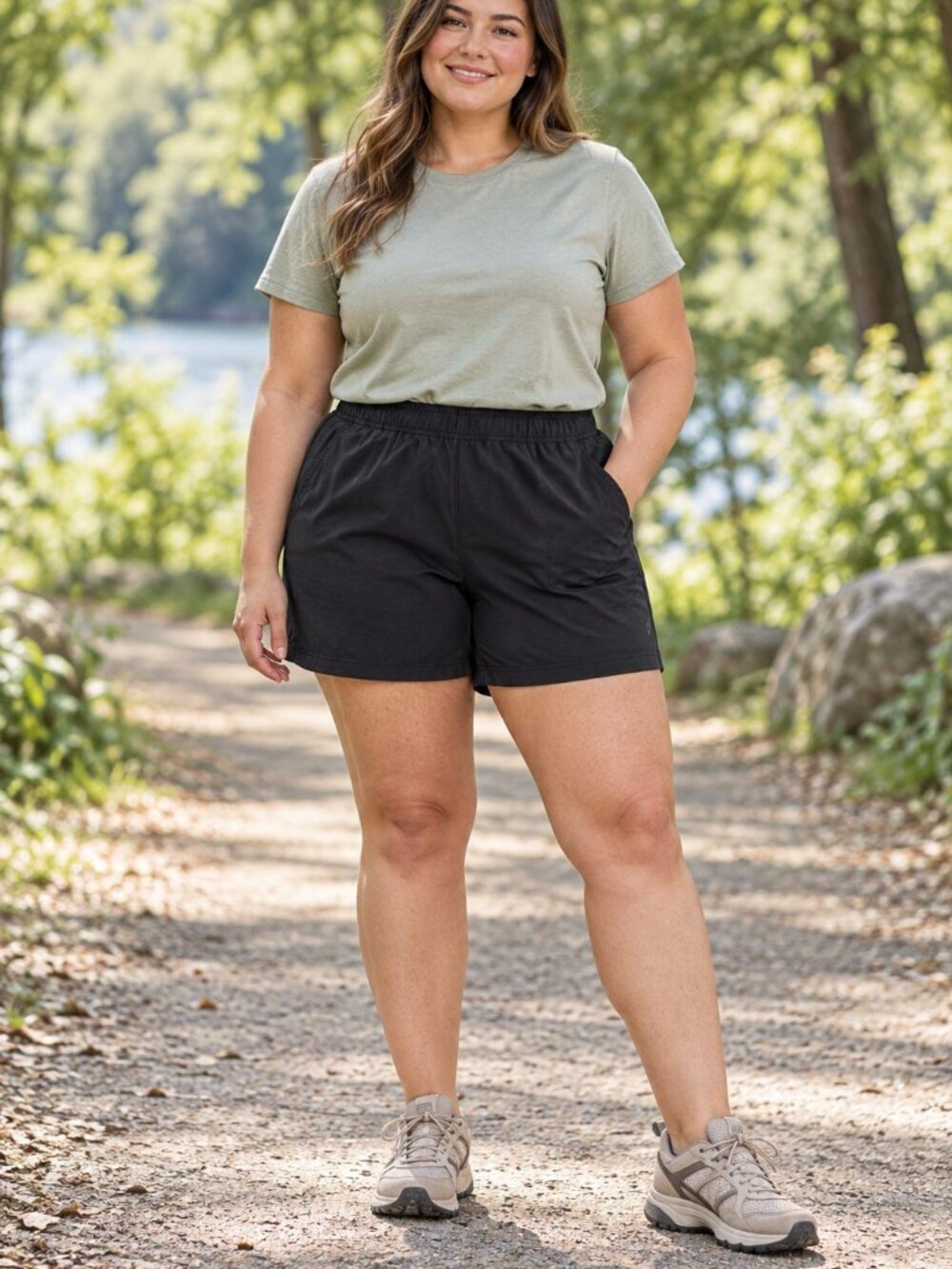 The North Face Black Shorts XL Elastic Waist Gorpcore Athleisure